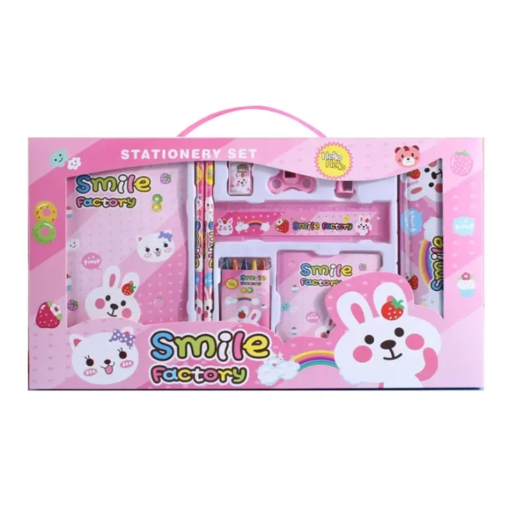 Fashion Stationery Set Items With Pencil Case Etc stationary Accessories School For Kids Back To School Gifts