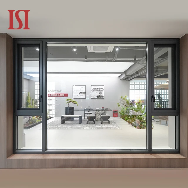 POLESTAR Thermal Break Window  Hurricane Impact Thermal Heat Insulation Window Outward Casement and Awning Window