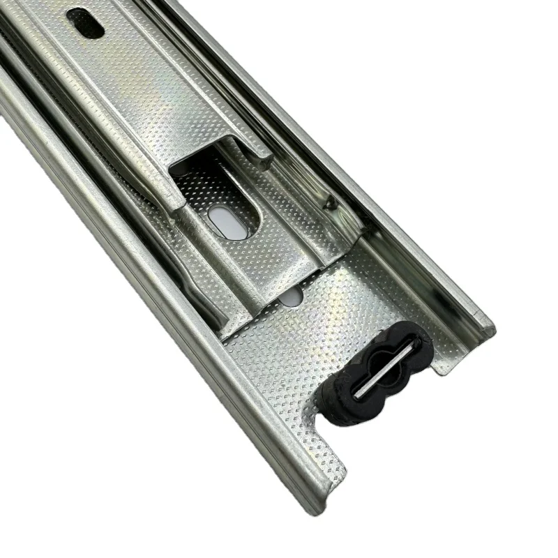 45mm Ball Bearing Slide Furniture Hardware Telescopic Rail Correderas Telescopicas Full Extension Drawer Channel