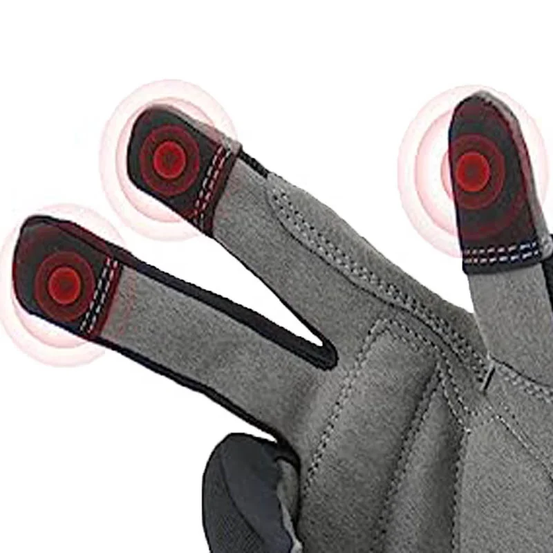 Full Finger Mens Work Gloves Touch Screen, Synthetic Leather Utility Gloves, Flexible Breathable Fit - Padded Knuckles & Palm