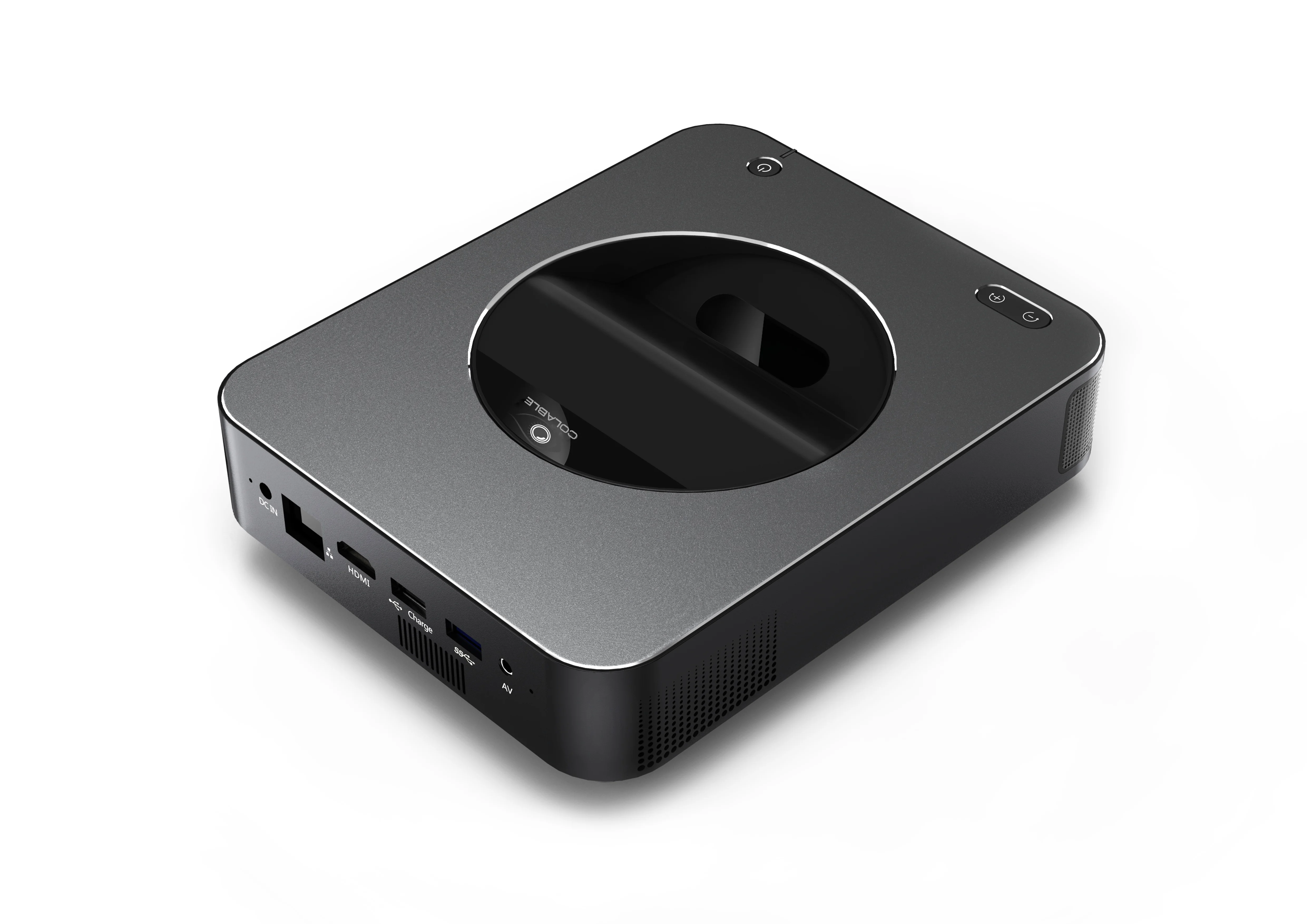 Black Digital Portable HD DLP LED Hotel OFFICE Screen Touch  Smart Video Projector T6A