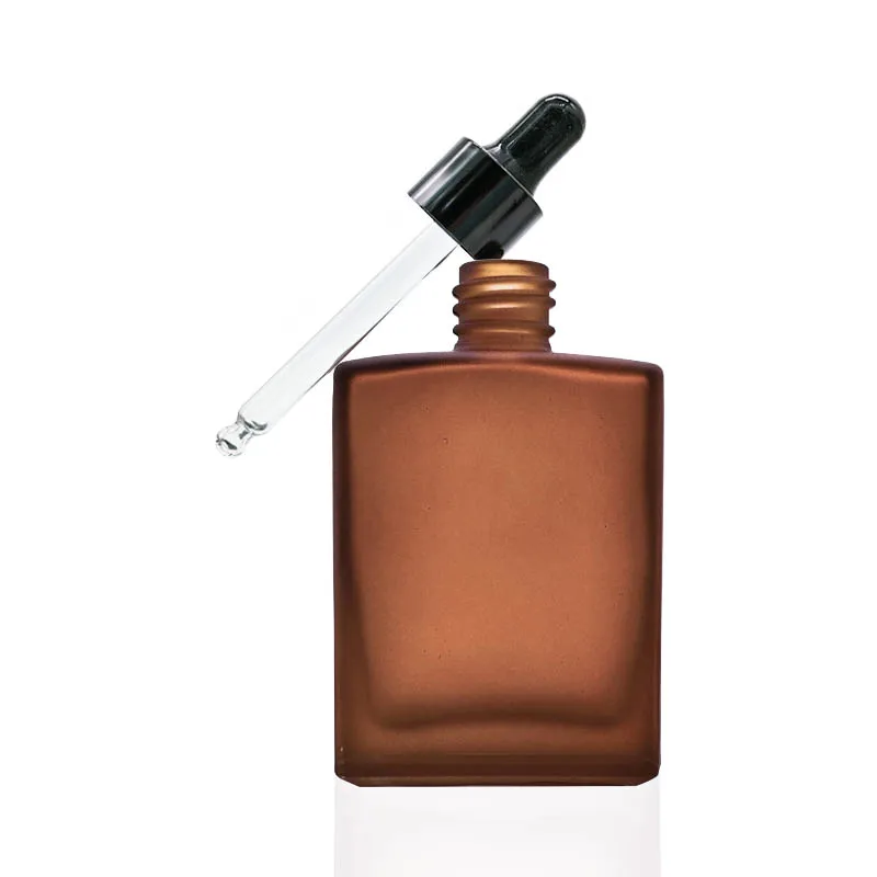 10ml 15ml 20ml 30ml 50ml 100ml square dropper amber color glass bottle for essential oil