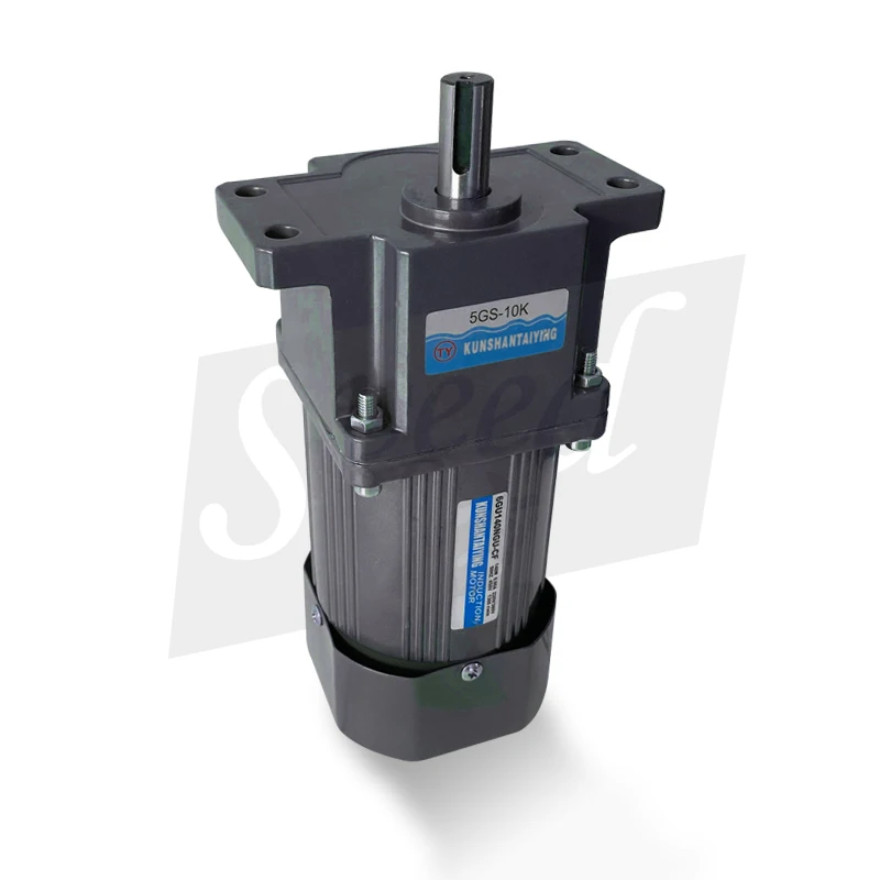 Speed-regulating deceleration motor 120W conveyor belt small machine integrated single-phase gear adjustable speed 220Vvariable