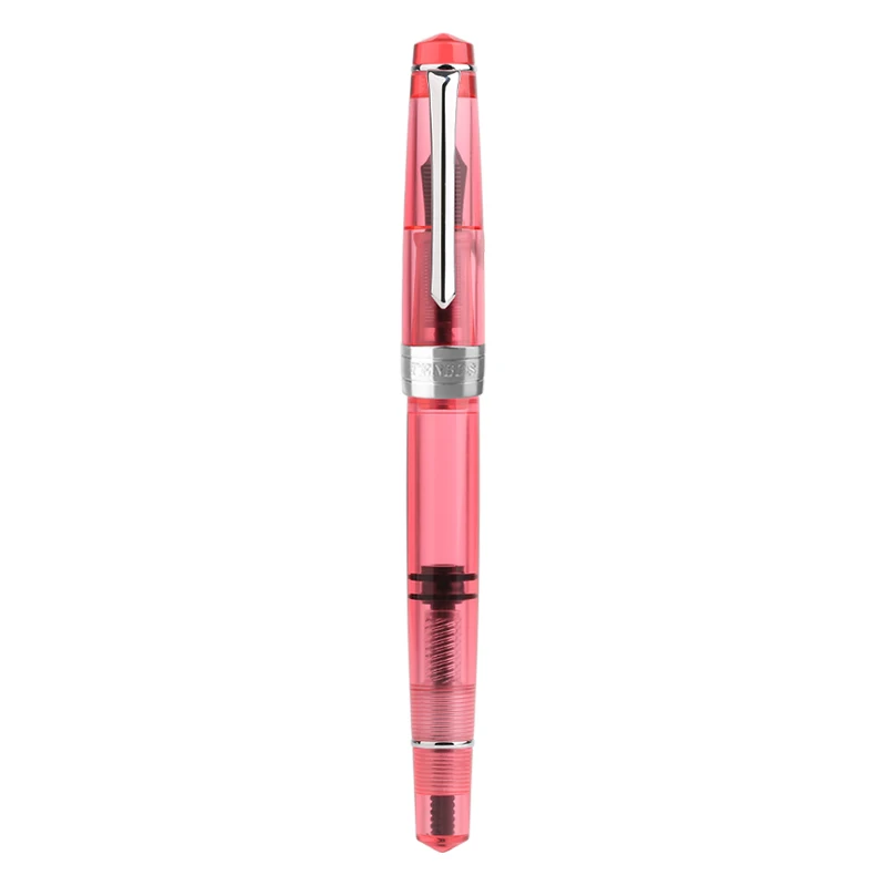 PENBBS-309 piston resin Strawberry red fountain pen bright tip small art nib student adult writing calligraphy pen made in China