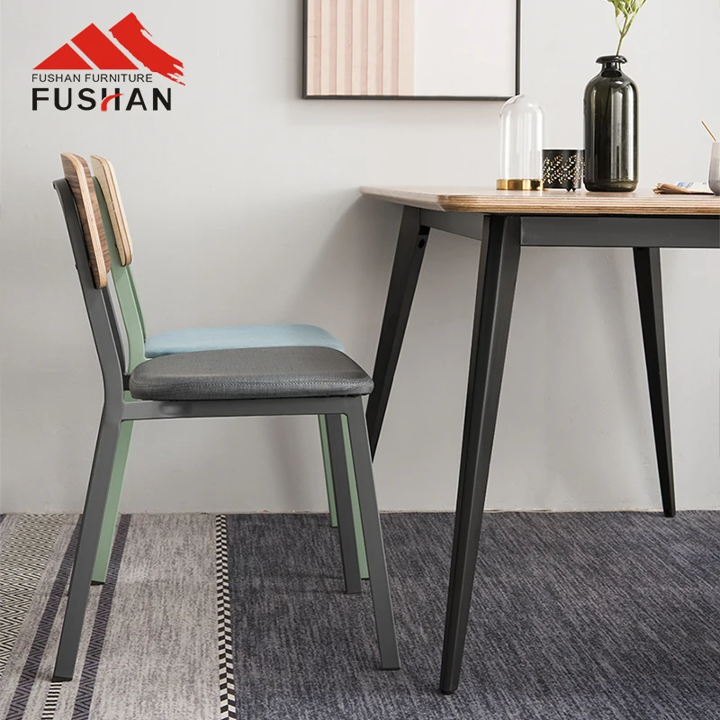 High Quality Nordic Luxury Modern Leather Seat Coffee Shop Chair With Hotel Club Restaurant Dining Chair