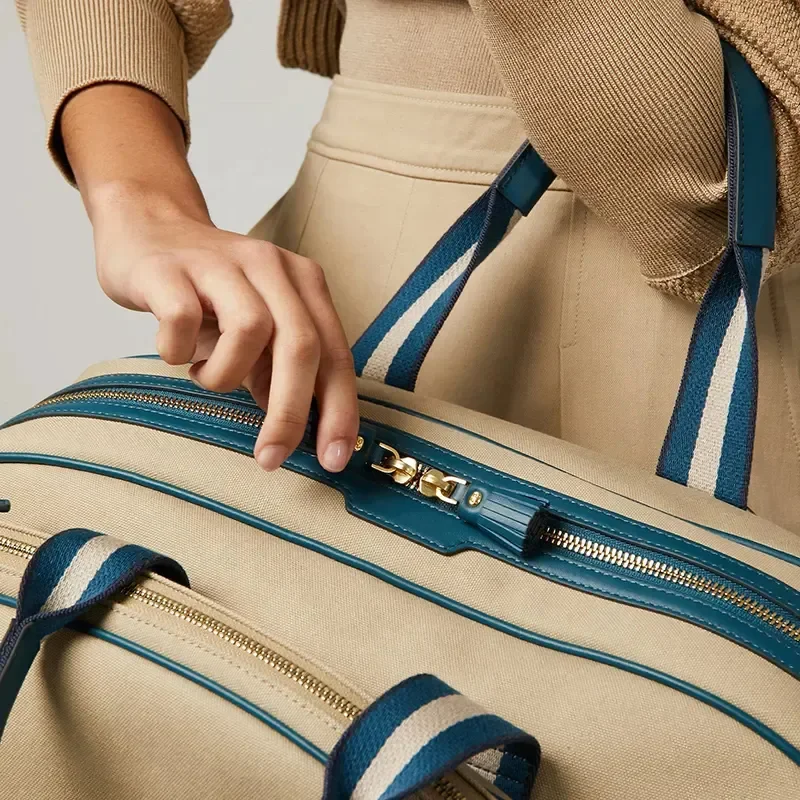 Hot Sell Luxury Customize Tennis Racket Bags Pickle Ball tote dufflel Bag Pickleball Bag With Leather Trims