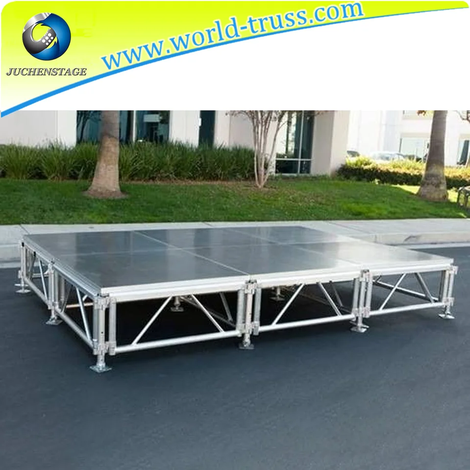 Китай регулируемые ножки для сборки сцены портативная модульная сцена наружная алюминиевая