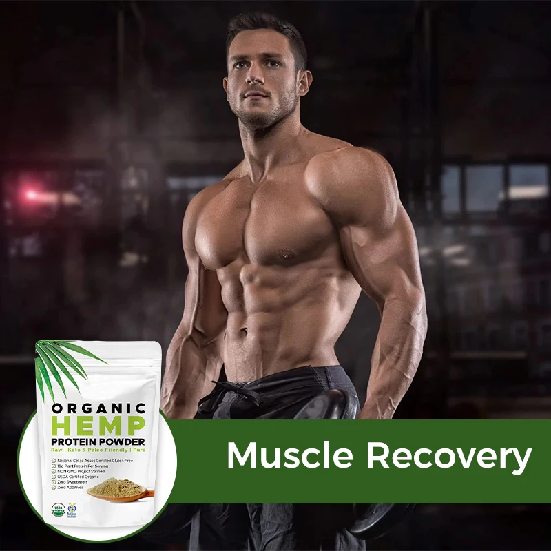 Private Label OEM protein powder sports nutrition for Muscle Recovery HEMP protein powder