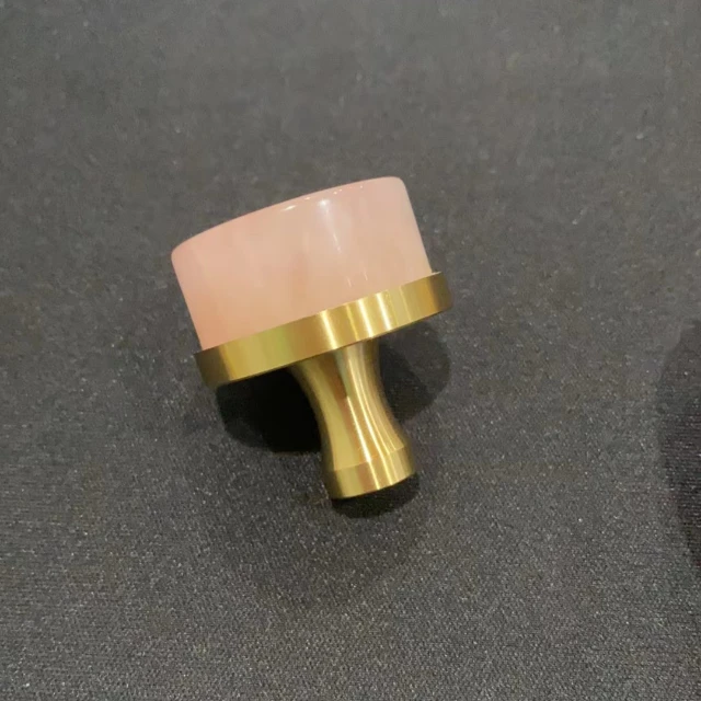 HOONE Exclusive Pretty Marble Furniture Handle Round Square Brass Handles for Cabinets