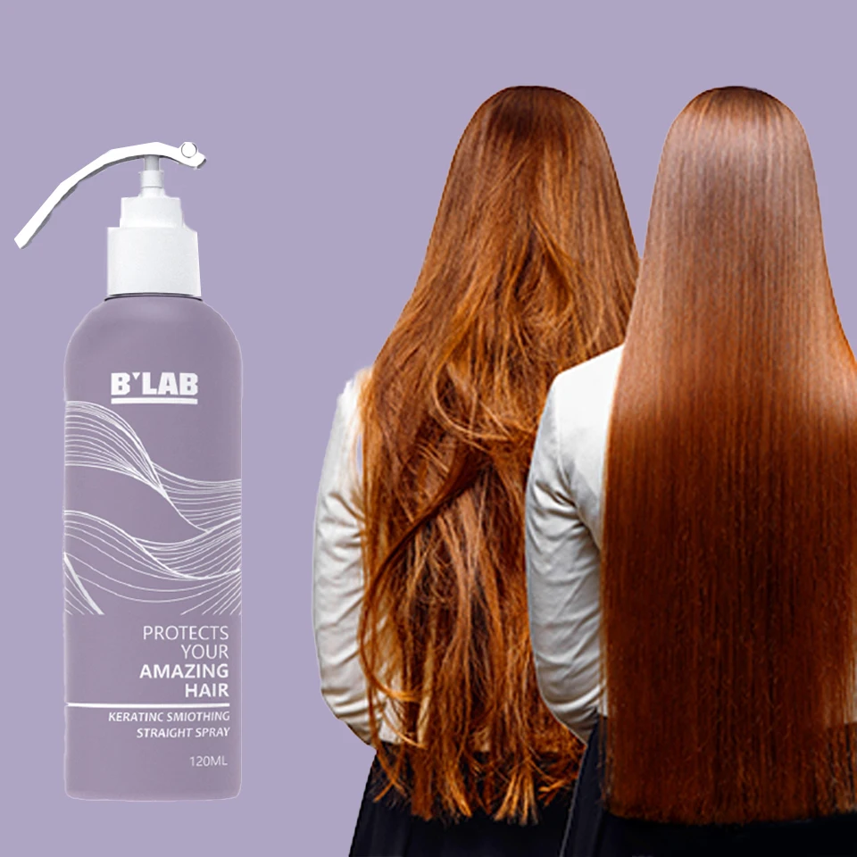 Private Label Hair Care Heat Protect Spray for Hair Shine Protection Fizzy Hair Keratin Smoothing Heat Protectant Spray