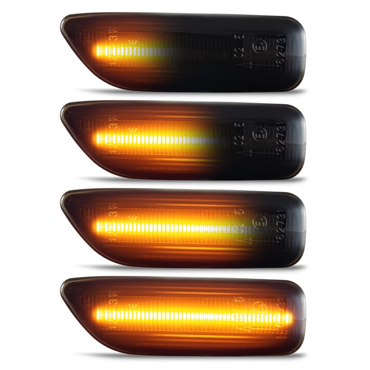 High Quality No Error Clear/Smoked/Orange Lens Sequential LED Side Marker Turn Signal Light For Volvo S60