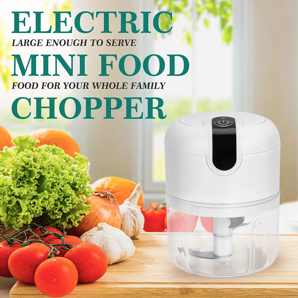 Electric Mini Food Chopper Mixer Grinder 30w Slicing Shredding Garlic Vegetable Processor