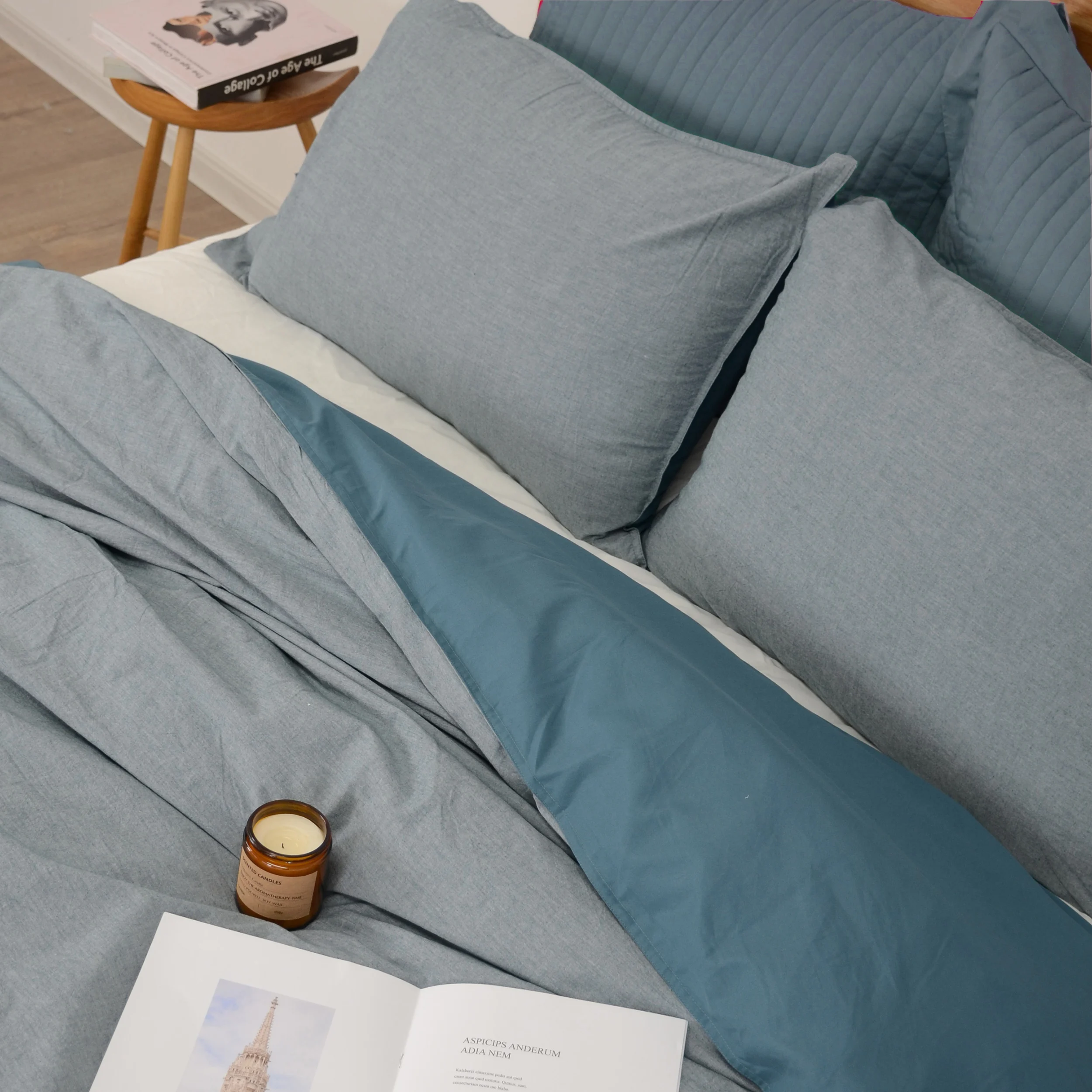 Hotel Supply Soft Silk Bedding Bedspread King Size White Cotton Duvet Cover Set Bed Linen For Hotel Textile