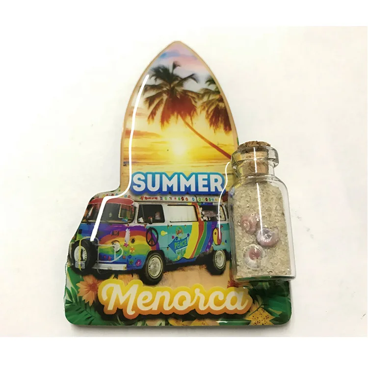 Irregular shape home decoration promotional souvenir gift fridge magnet epoxy
