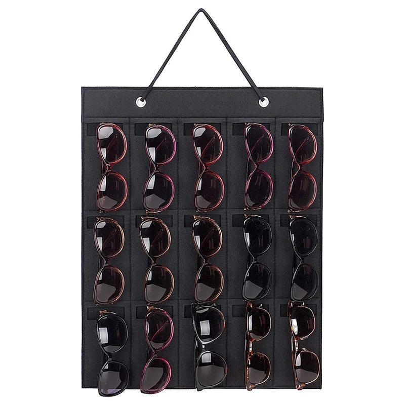 Convenient glasses Storage Box Wall Hanging Demonstration solar wall shows high level sensor sunglasses storage display bag