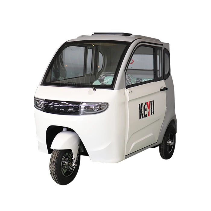 KEYU  New Adult Closed Electric Passenger Three Wheels, Motorized, Electric Trike