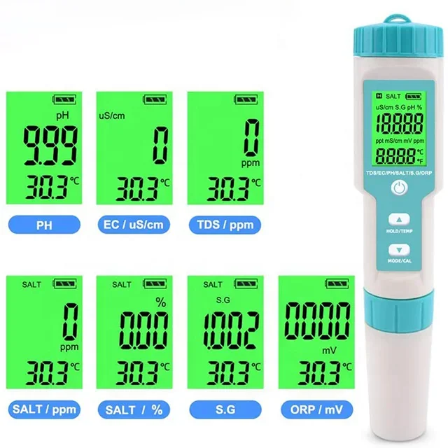 Portable Digital Ph Meter/ Tds / Ec / Digital Temperature Water Quality Tester Tds Meter