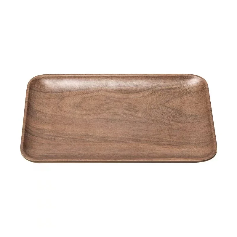 New household snack cake dessert plate unbreakable plastic square dinner plate tray set