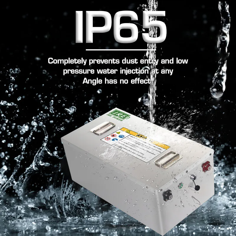 High Density Lithium Zero Pollution 72V 100ah Rechargeable Deep Cycle LFP Golf Cart Battery