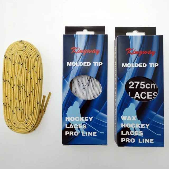 Wear-resistant Waxed Hockey Shoelaces Athletic Shoe Laces For Ski Skates