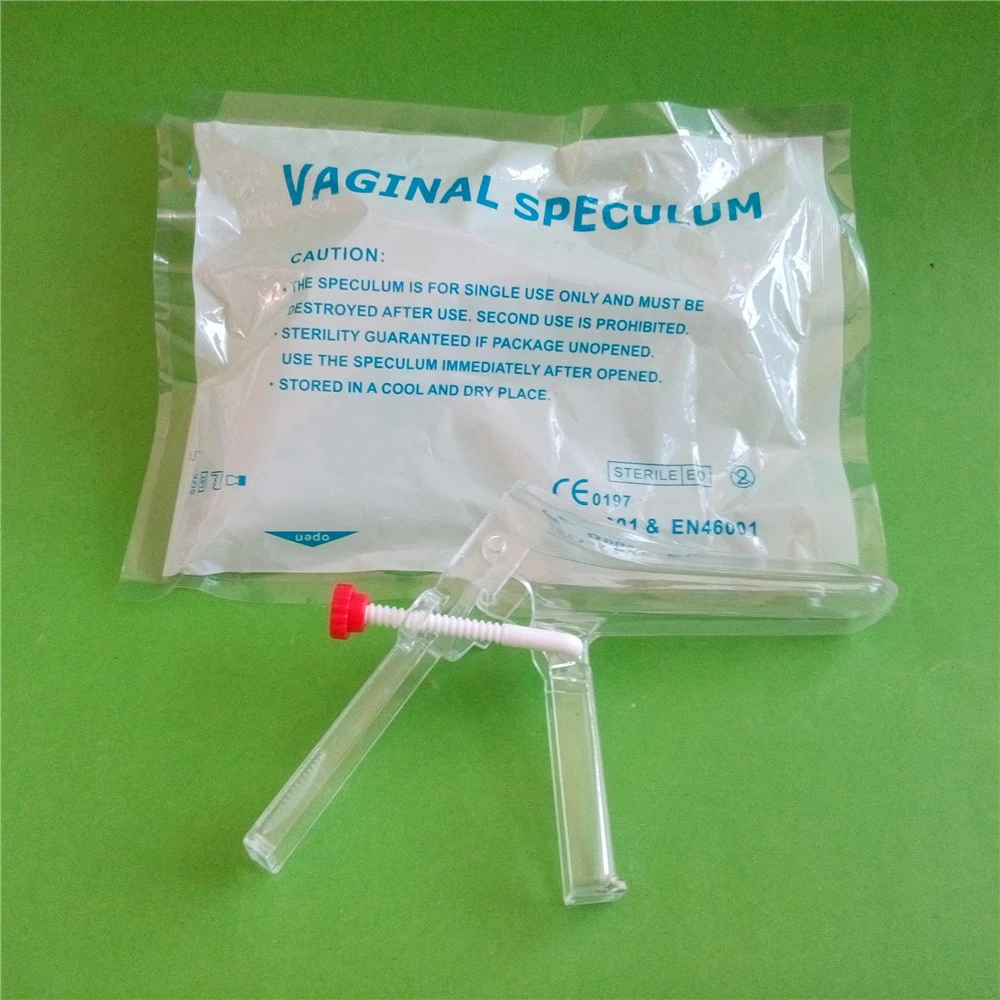 Low price Medical supplies disposable sterile plastic side screw vaginal speculum for sale