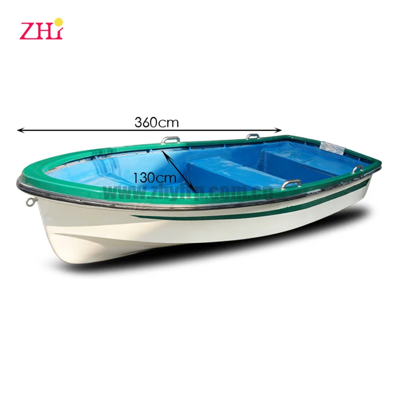 Hot sale factory direct sale 12ft Boat fiberglass sport rowing boats