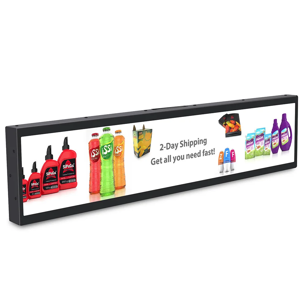 Aiyos 43.9 inch indoor super wide LCD screens stretched bar Advertising Display