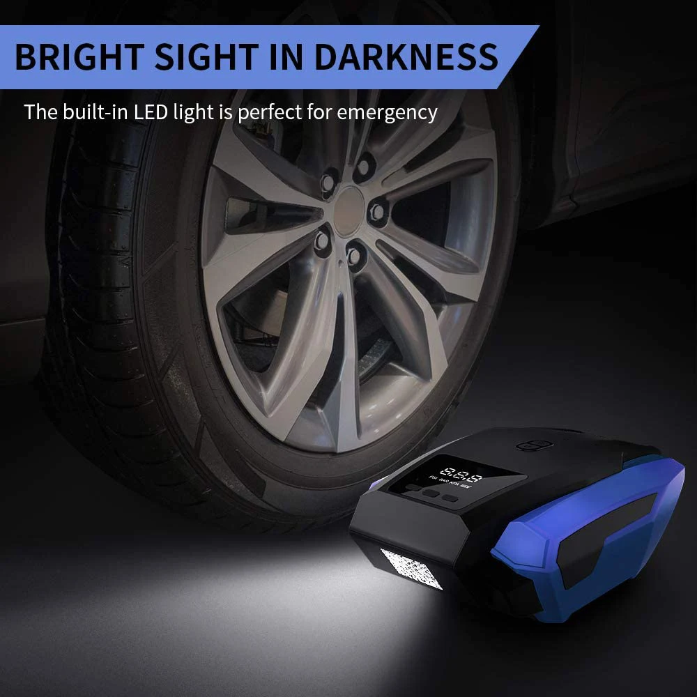 Dropshipping Black ABS Car Tyre Inflator portable Car Air Pump 12V Air Compressor car turnip inflators