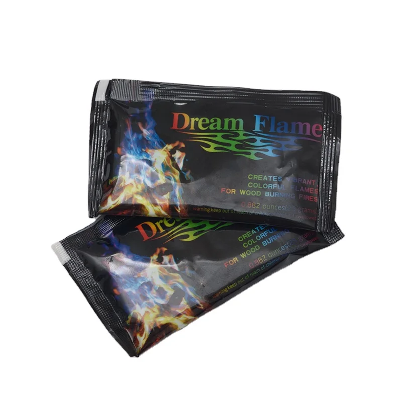 Magic fire Powder Colorant Dust Colorful Flame Camp Magical Pit Flash Trick Factory Wholesale Mystical Magic Fire packets
