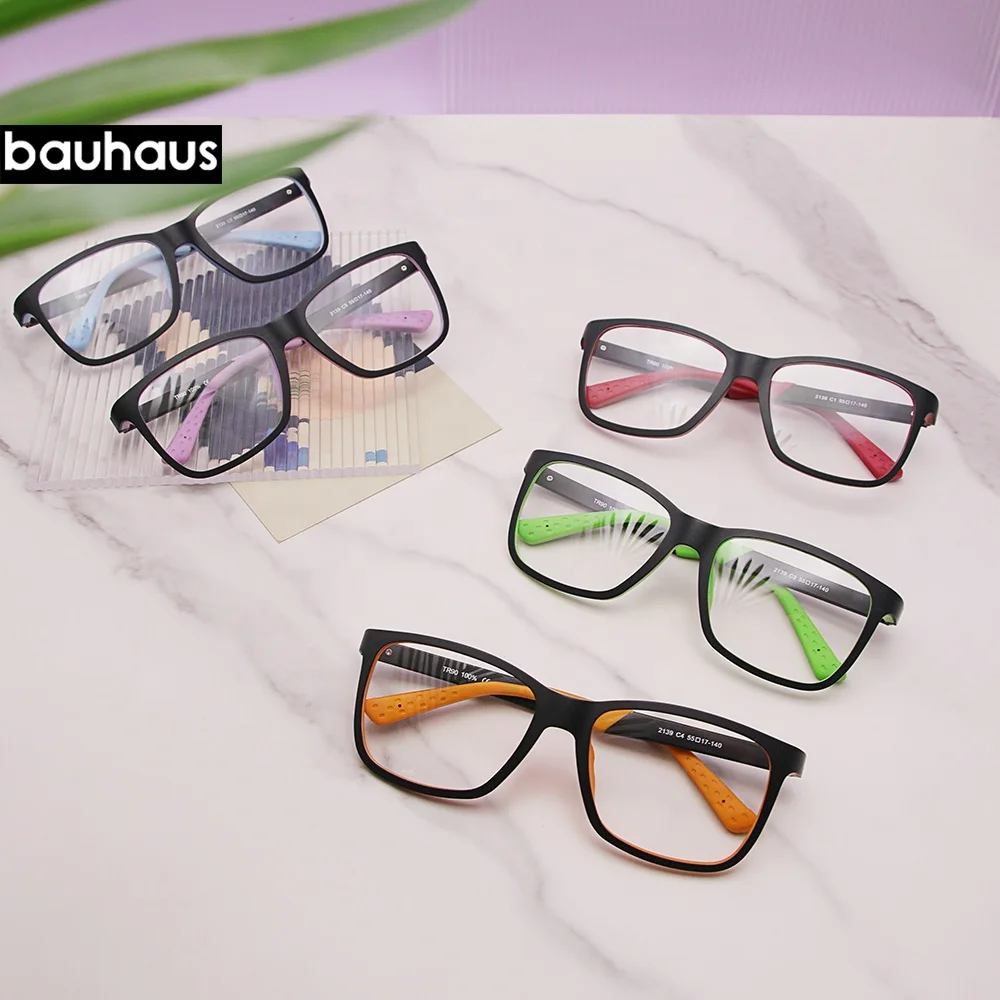 2139 Bauhaus Plenty Colors Cheap Sale Big Frame TR90 Square Eyeglasses Frame
