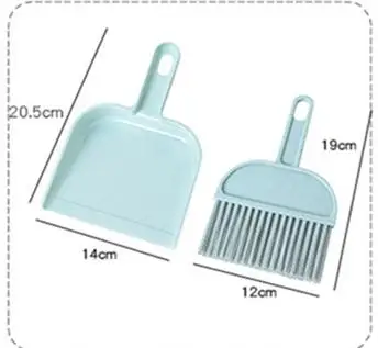 Handle Small Broom Computer Cleaning Brush Plastic Sweep Small Table Sweeper Mini Cleaning Brush Set