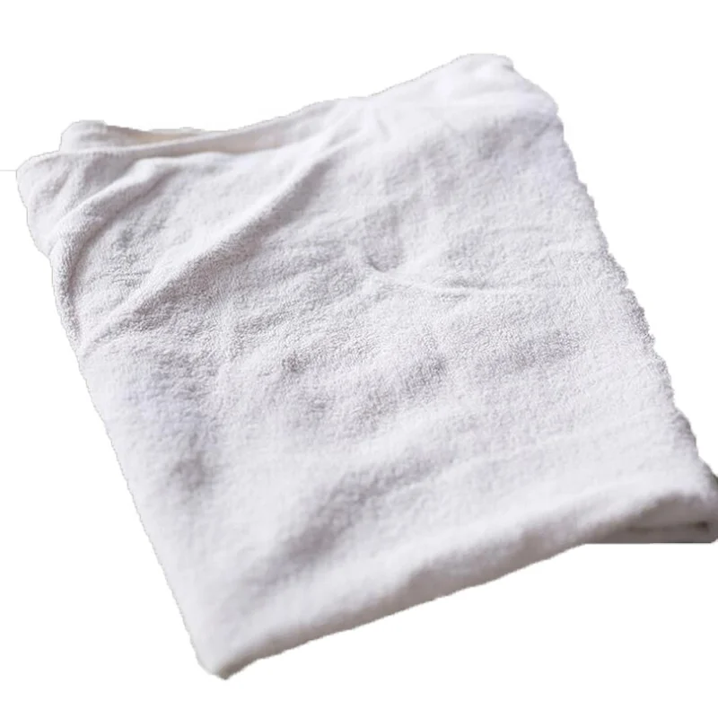 wiping used workshop towel rags