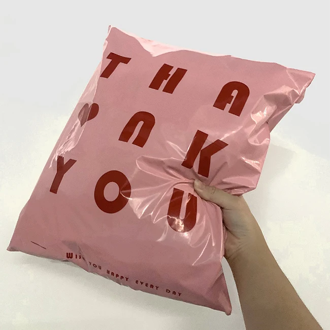 Stock Biodegradable Plastic Mailing Bag Floral Custom Logo Clothes Apparel Bag Plant Based Poly Mailer Wig Mailing Shipping Bags