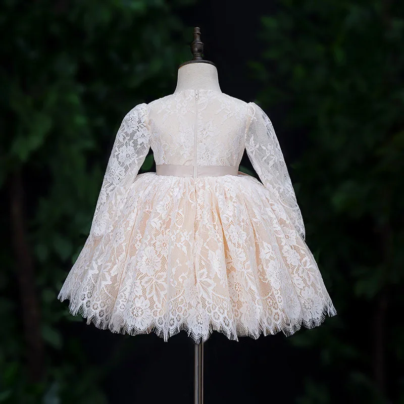 Lovely Baby Clothes Princess Ball Gown Infant Formal Birthday Baptism Party Wear Kids Flower Girl Dresses