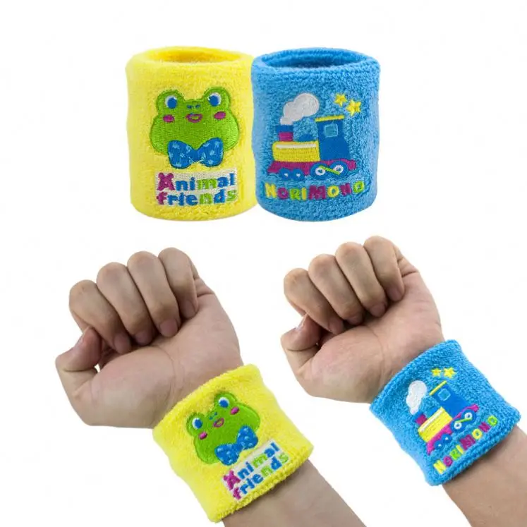 Bulk Cheap cotton terry Towel youth elastic fitness golf sports basketball wrist band sweatband for women men kids girls