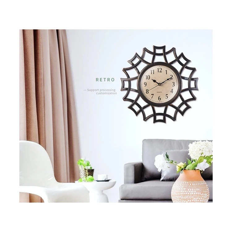 New Style Hot Selling Art Luxury Modern Home Decorative 3d Wall Clock