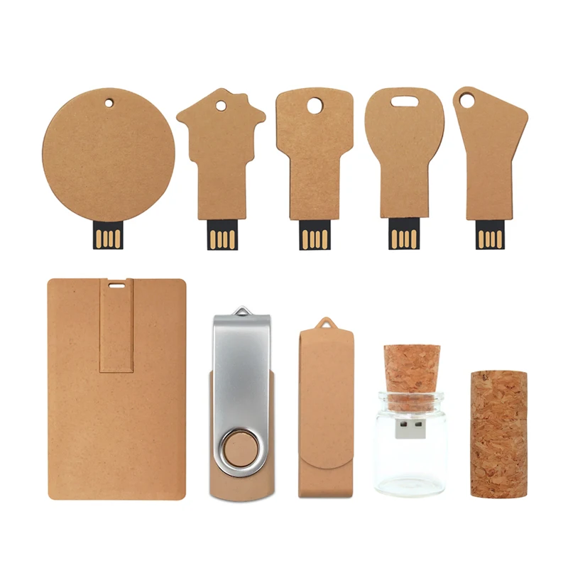 Factory Direct Eco Friendly Recycled Card USB Flash Drive Wholesale Credit Card Pendrive Custom Logo USB Stick Promotional Gifts