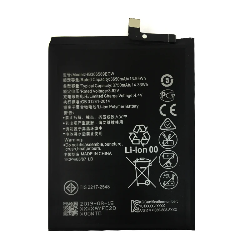 Cell Phone Battery HB386589ECW For Huawei Mate 20 Lite P10 Plus Honor 8X View 10 BKL-L09 Honor 20 20S Nova3