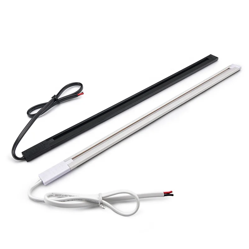 Custom Led Light Accessories Inner Conductive Track Magnetic PC+Copper materials Track Rail For Food Display Iron Shelf