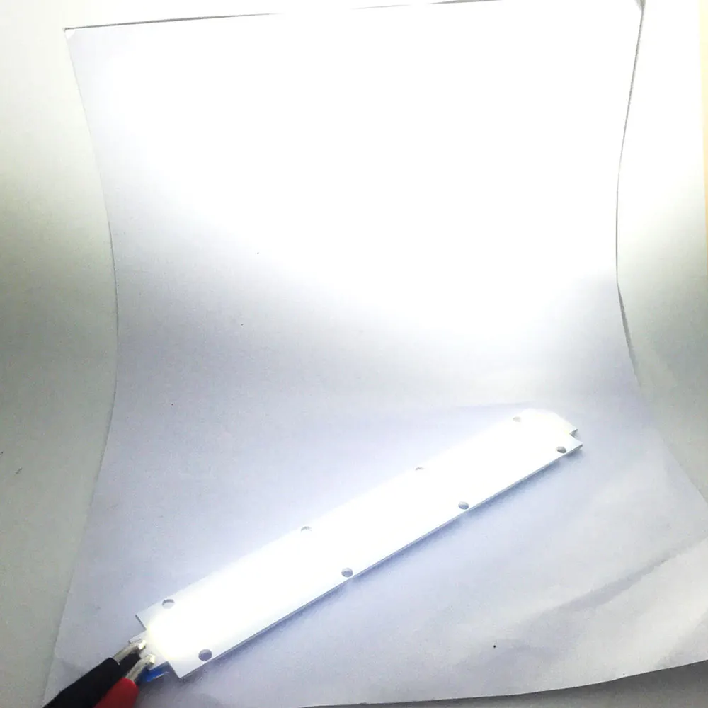 Светодиодный чип для прожекторов высокой мощности, 50 Вт, 100 Вт, 200 Вт, наружное освещение, 180 мм, Светодиодная лента COB, 30 в, чипы для прожектора теплого и холодного белого света