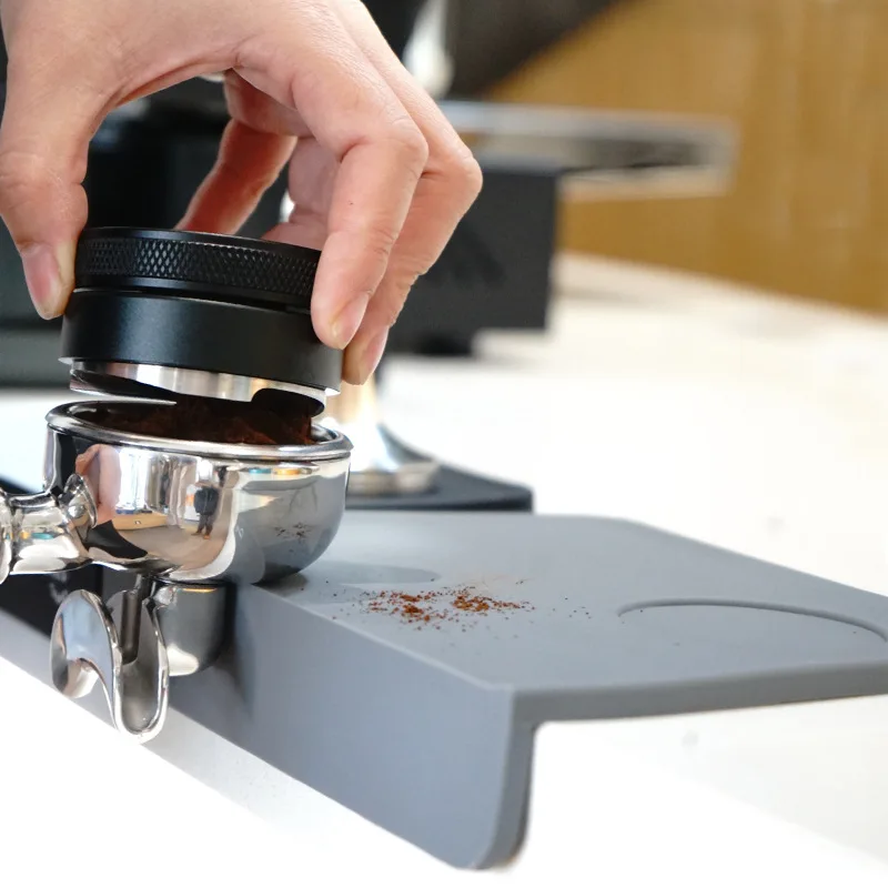 Coffee Tamper Silicone Powder Press Mat Silicone food grade Espresso Coffee Corner Tamping Pad