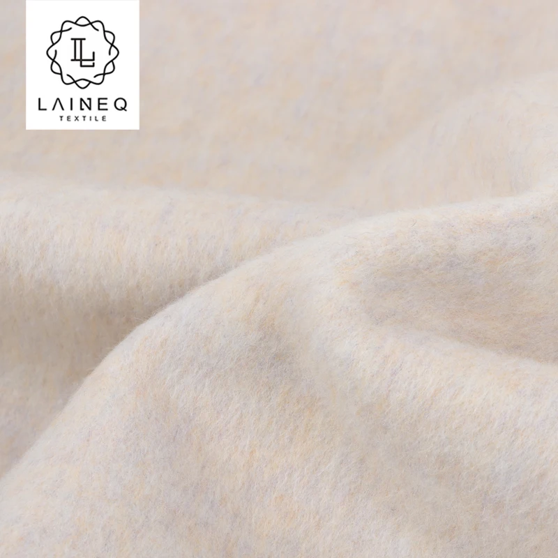 Легкое тепло: новый продукт 5% шерсти альпаки 95% двухлицый длинноволосый Альпака смешанный цвет шерстяной ткани для пальто