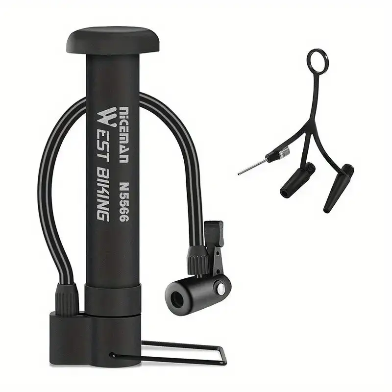 Portable Bicycle Pump Valve Lightweight Balloon Manual Air Pump MTB Road Bike Tire Inflator Cycling Accessory