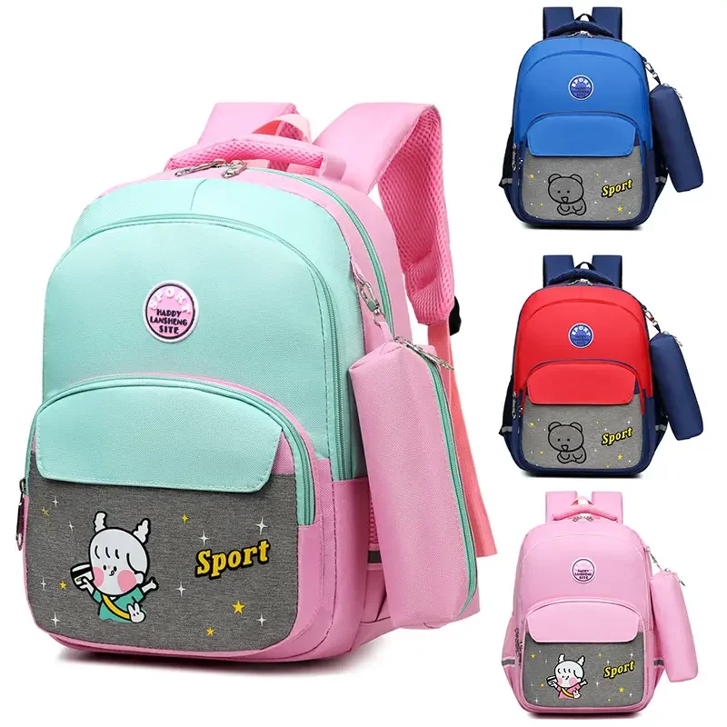 Wholesale bag back buy pre school bags girl boy concise style mochila stationery backpack school bags for kids 2023