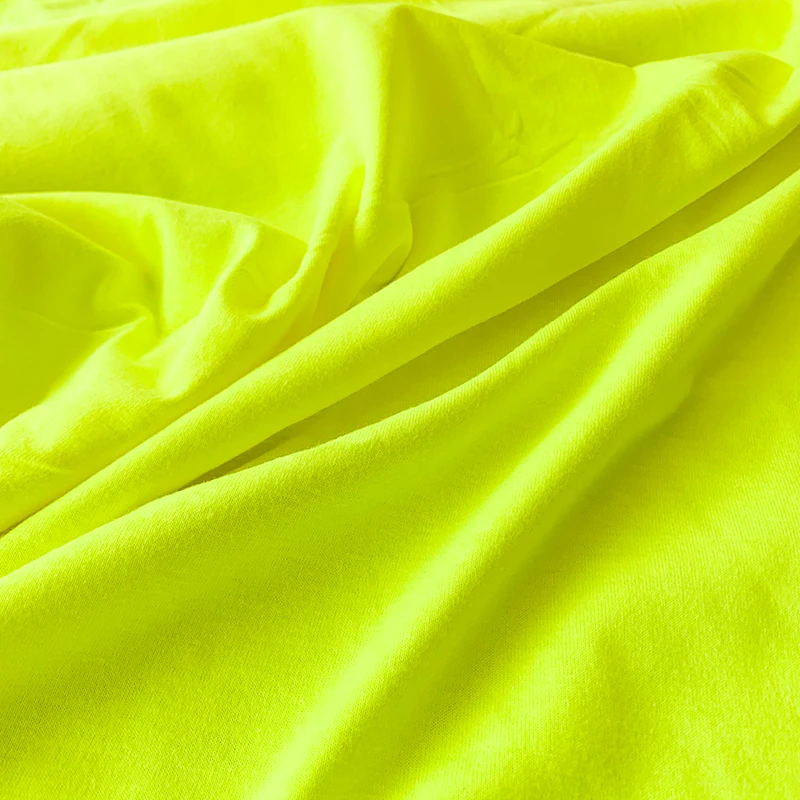 
Hot Sale T-shirt Fabric Fluorescent Cotton Fabric And Textiles For Clothing 