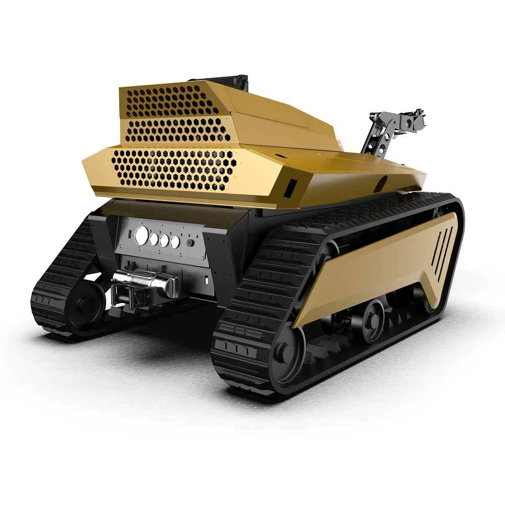 Intelligent tank robot accessories independent suspension damping shock absorption system rubber tank base