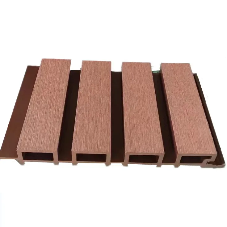 New Exterior Outdoor Wood Wall Cladding Decorative Facade Modern House Balcony WPC Board Synthetic PVC Composite Cladding Boards