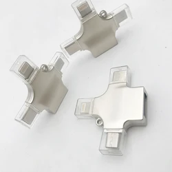 For ios/micro USB/Type C Adapter Lighting to USB3.0 Reader All in One Cardreader Not App Need 3 in one OTG Converter