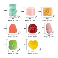 OEM ODM hemp gummi bears 5000mg 3000mg best natural organic herbal supplement bear shape heart shape hemp gummies
