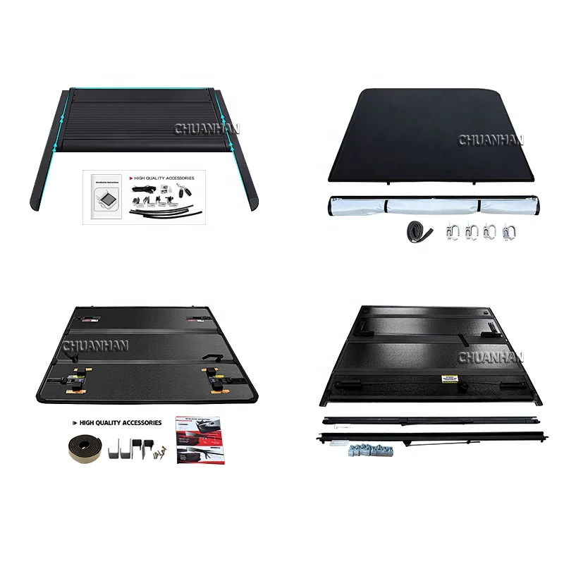 Pickup aluminum roller lid shutter hard tonneau cover gmc sierra truck bed cover for tundra mitsubishi l200 isuzu dmax 2021